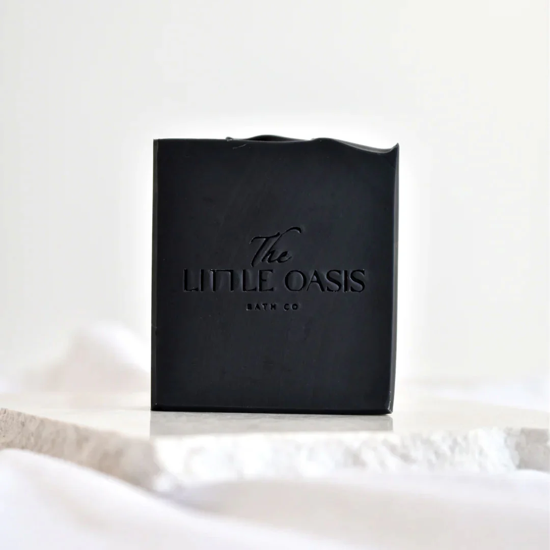 Soap Natural Handmade Charcoal Sea Salt Lime - Little Oasis