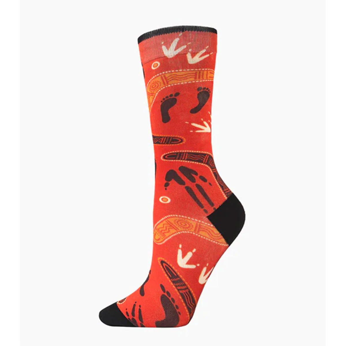 Socks Native Australian Hunting Rust Bamboo W2-8 - Pussyfoot Socks