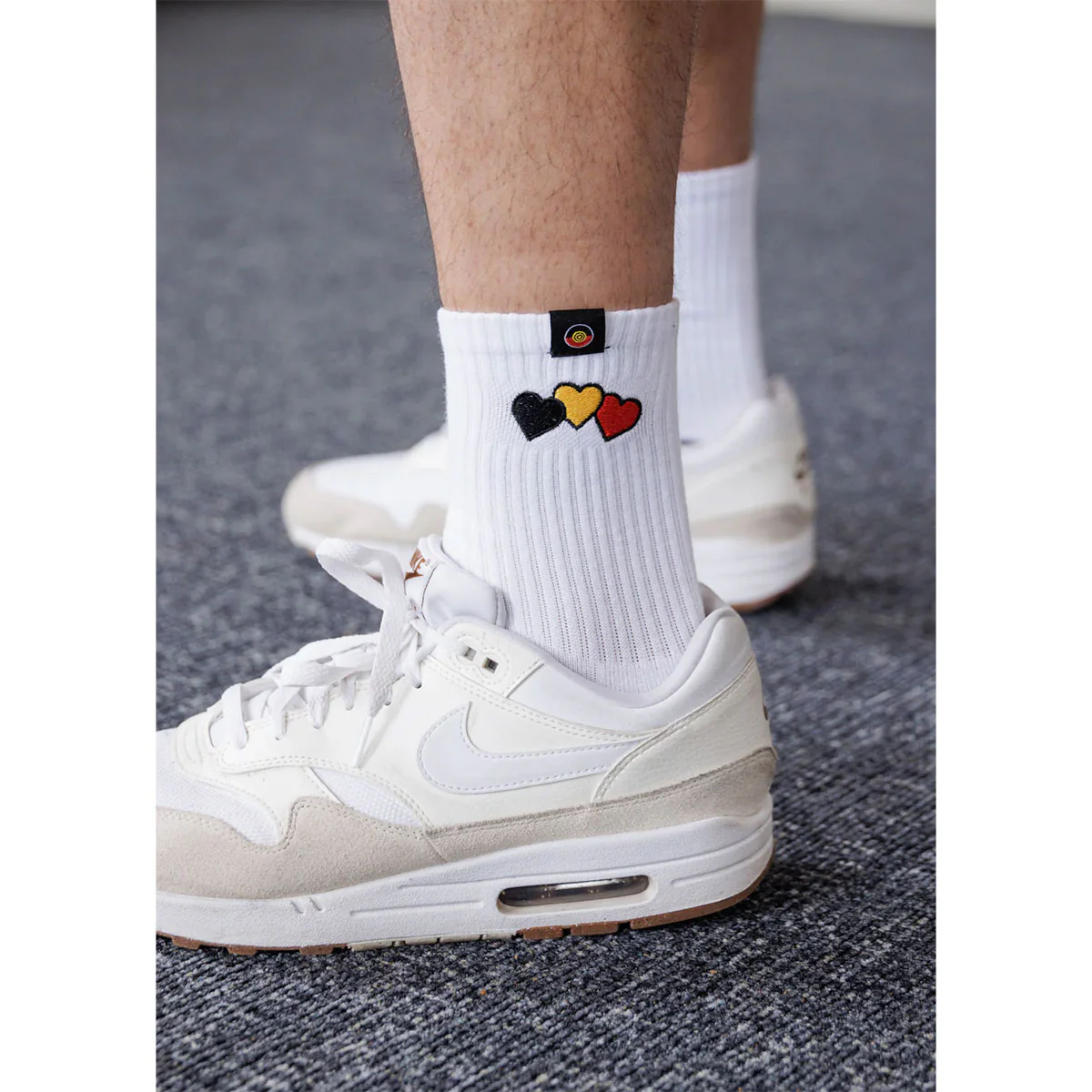 Socks Blak Luv White 11-14 - Image 2