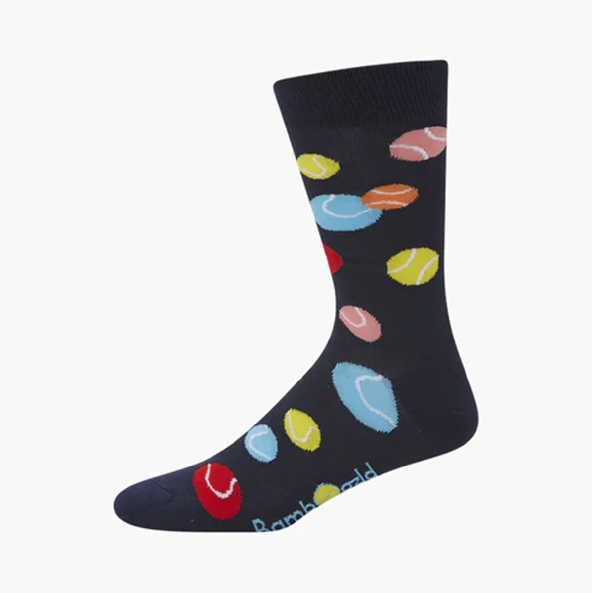 Socks Bounce Navy Bamboo Mens 7-11 - PussyFoot Socks