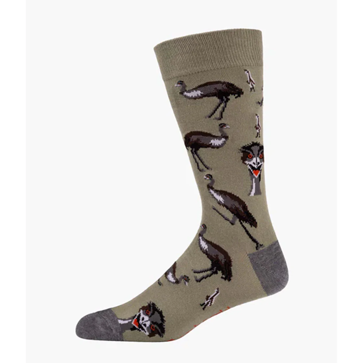 Socks Eddie Emu Sage Bamboo M7-11 - Bamboozld