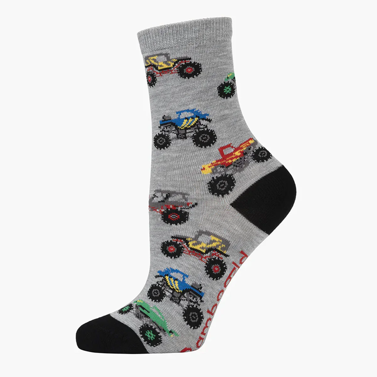 Socks Little Monsters Grey Kids Bamboo - Pussyfoot Socks