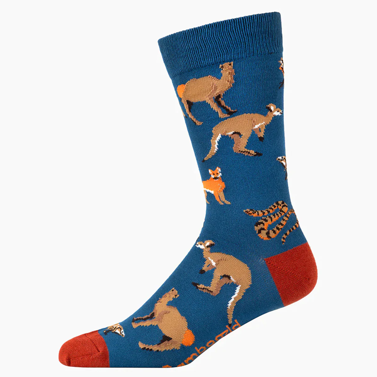 Socks Outback Animals Blue Bamboo M7-11 - Pussyfoot Socks