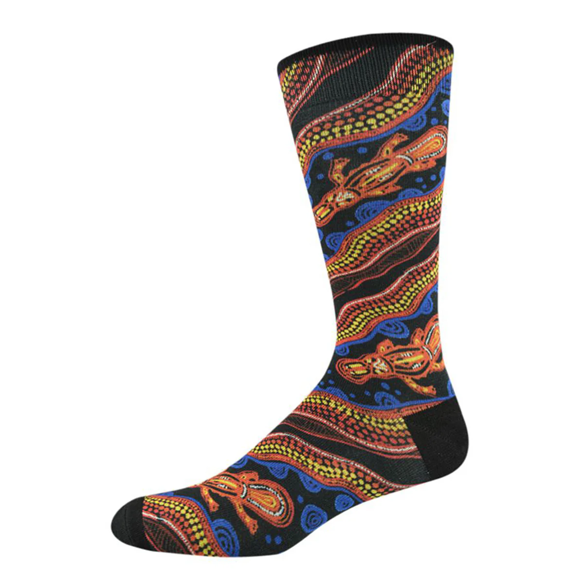 Socks Platypus Indigenous Australian Black Bamboo M7-11 - Bamboozld