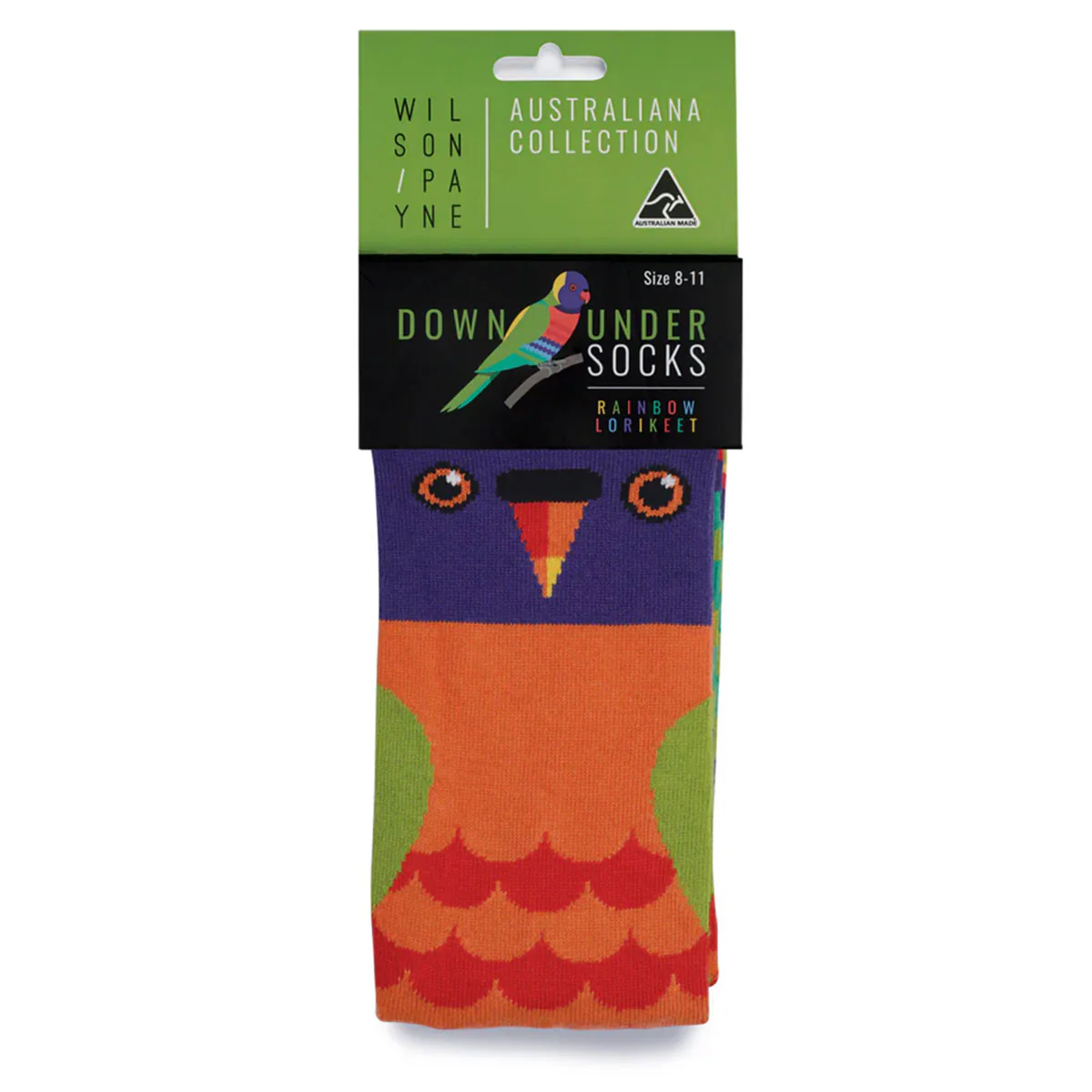 Socks Rainbow Lorikeet 8-11 - WilsonPayne Aust - Image 2