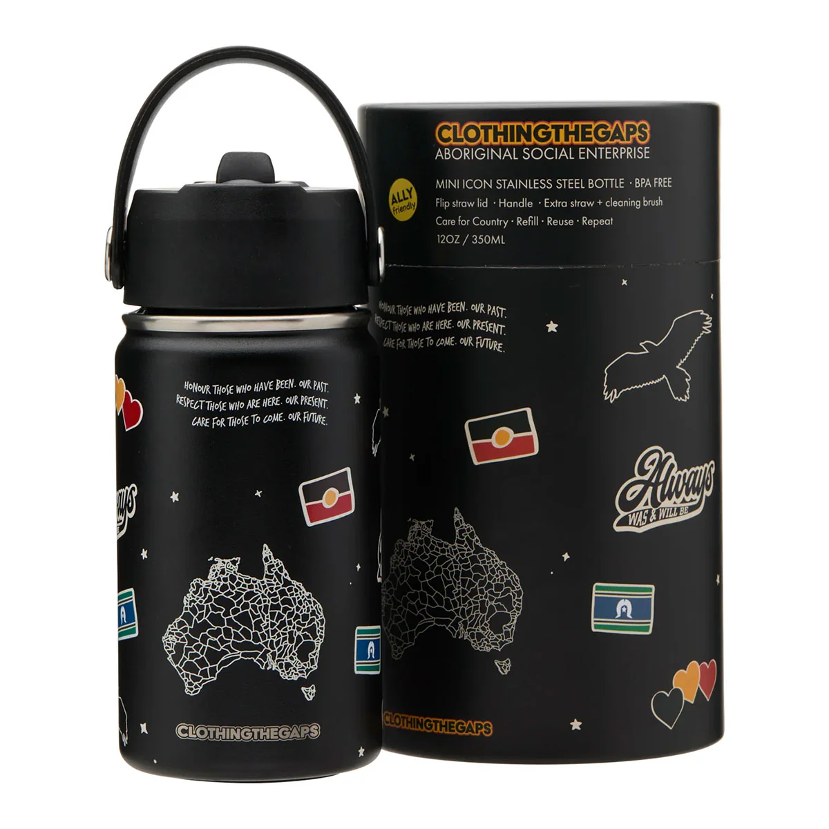 Stainless Steel Mini Bottle Icon 340ml