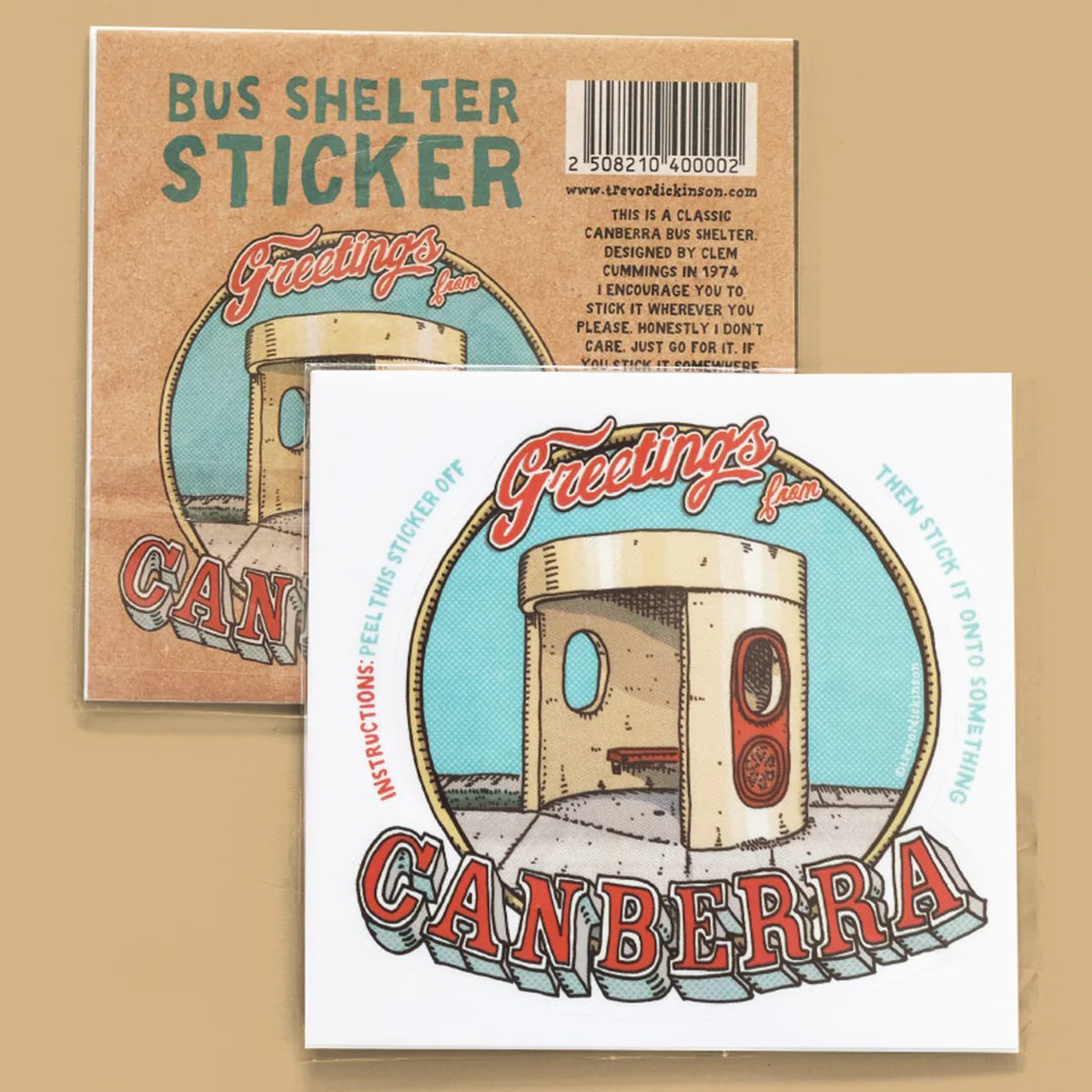 Sticker Bus Shelter - Trevor Dickinson