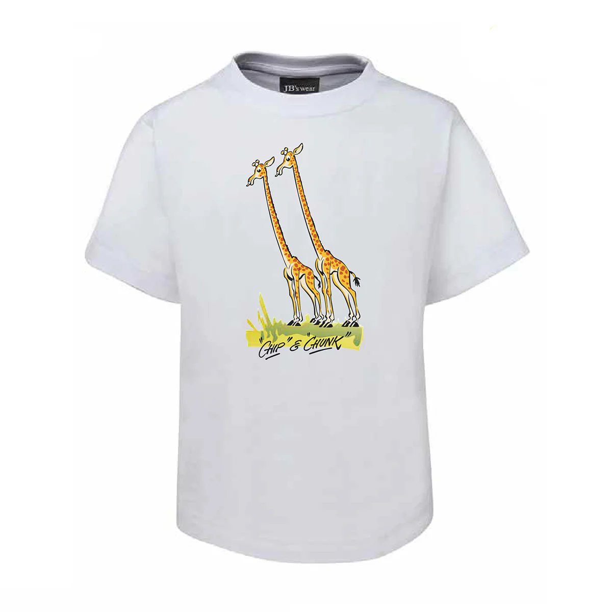 T-shirt Kids White 'Chip' and 'Chunk' - Branded Ideas