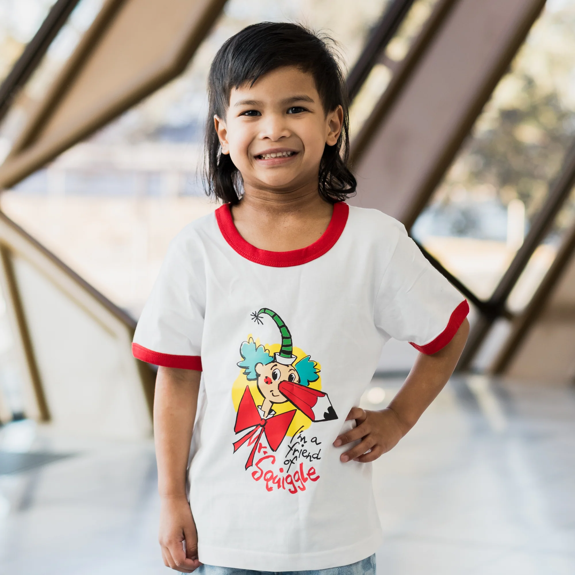 T-shirt Kids White/Red I'm a Friend of Squiggle - Image 4