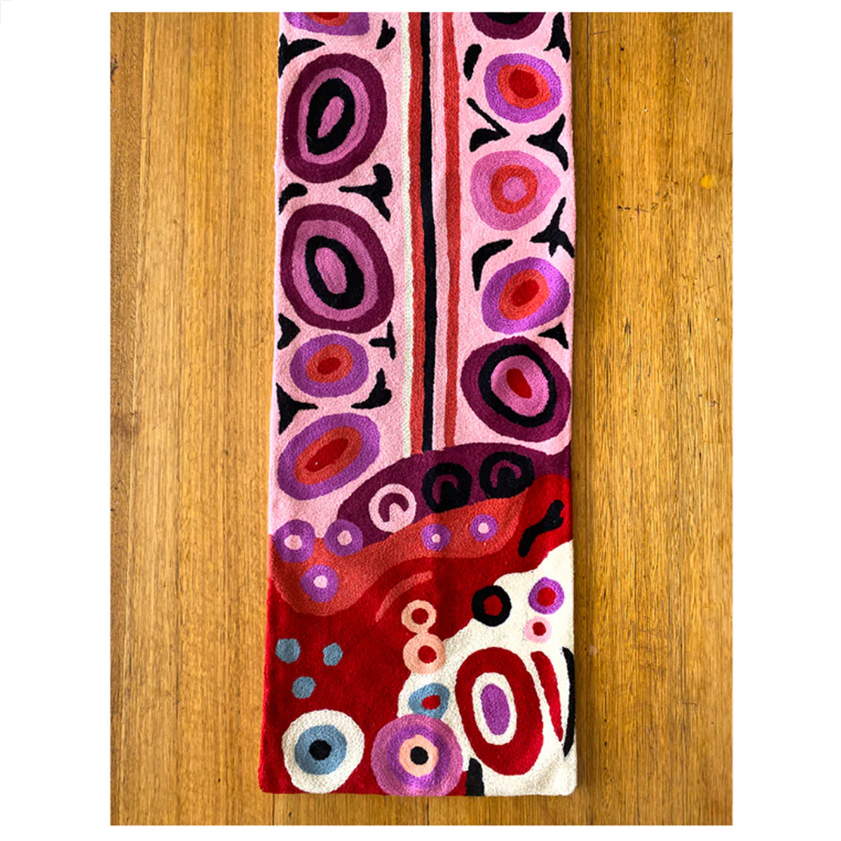 Table Runner Wool Chain Stitch Andrea Mimpitja Adamson AAD999 - Better World Arts