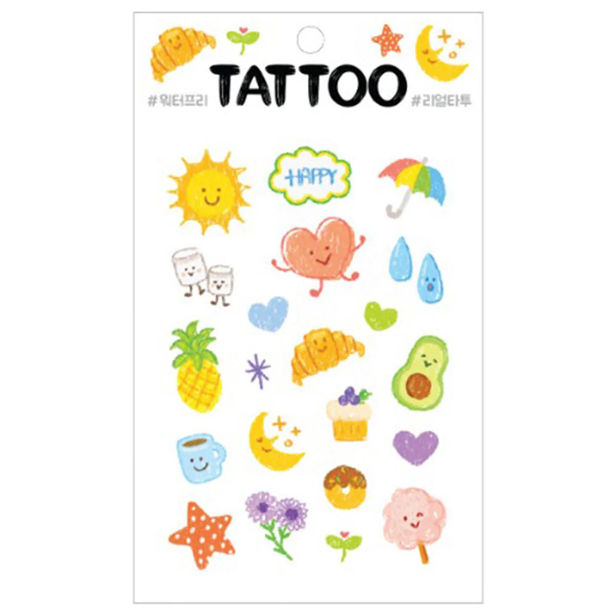 Tattoo Stickers Food and Drink - Alpha