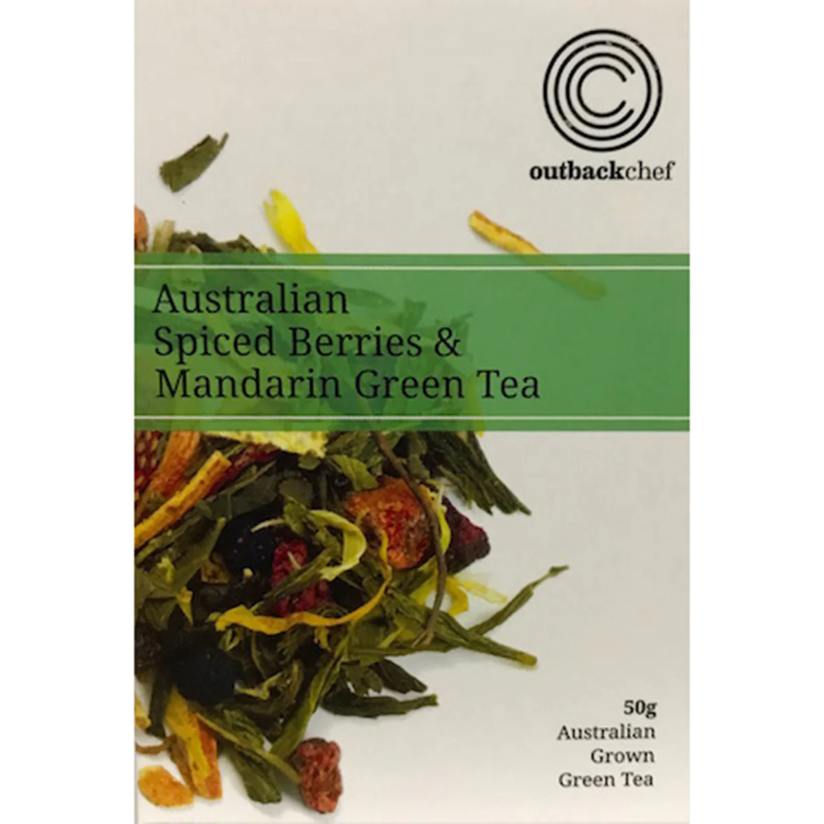 Tea Australian Spiced Berries & Mandarin Green 50g - Outbackchef