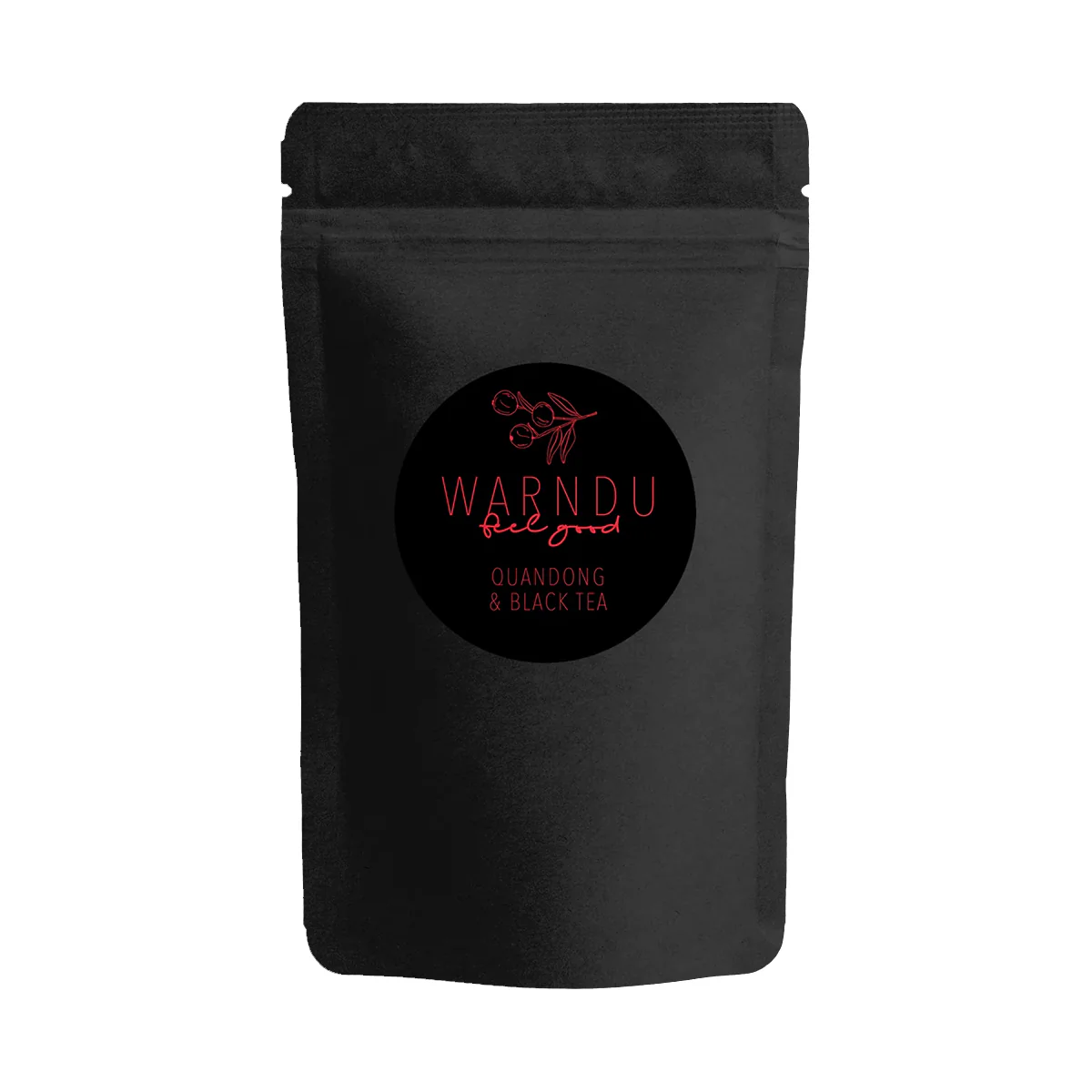 Tea Loose Black Quandong 50g - Warndu