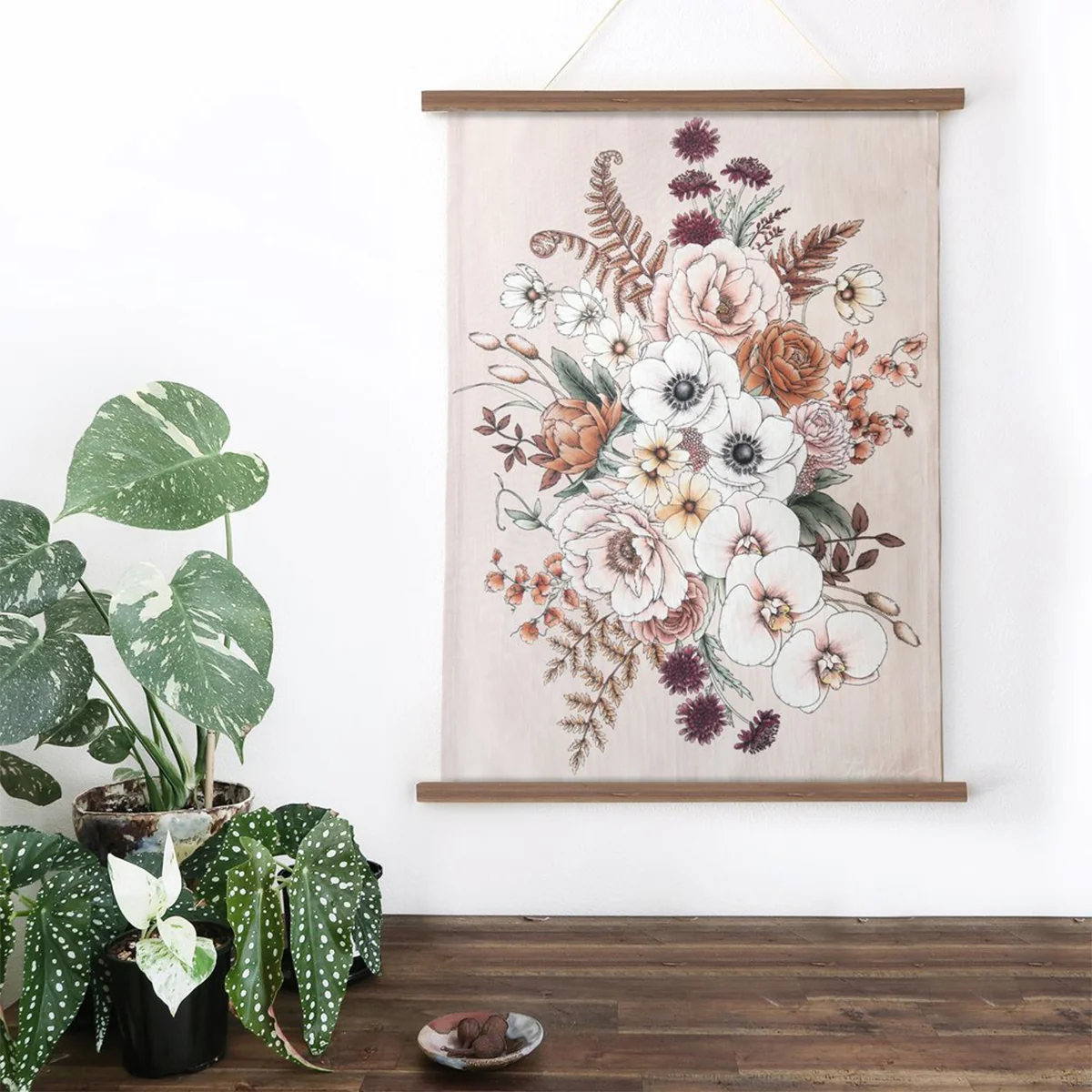 Tea Towel Bouquet in Beige - TypoFlora - Image 2