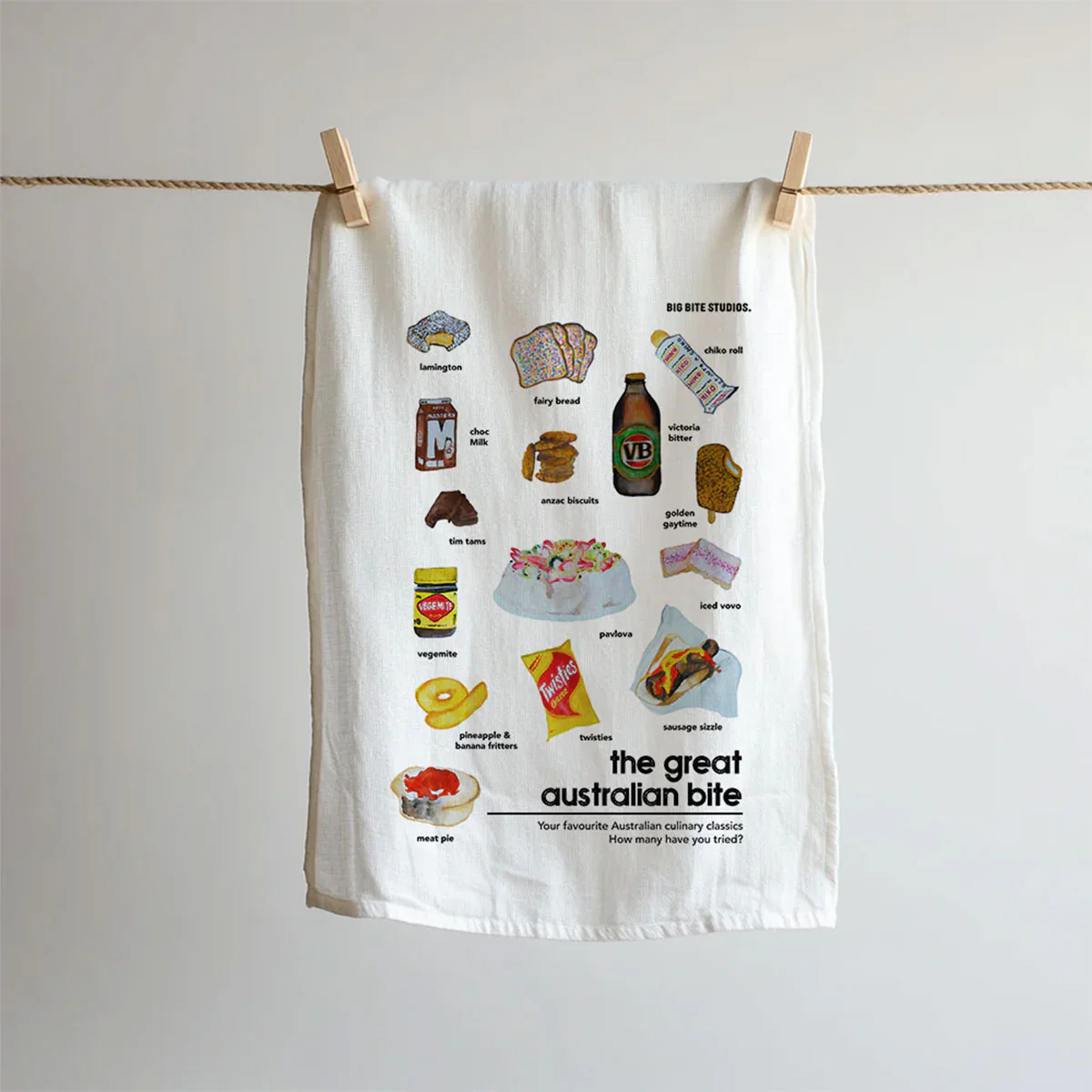 Tea Towel Great Australian Bite