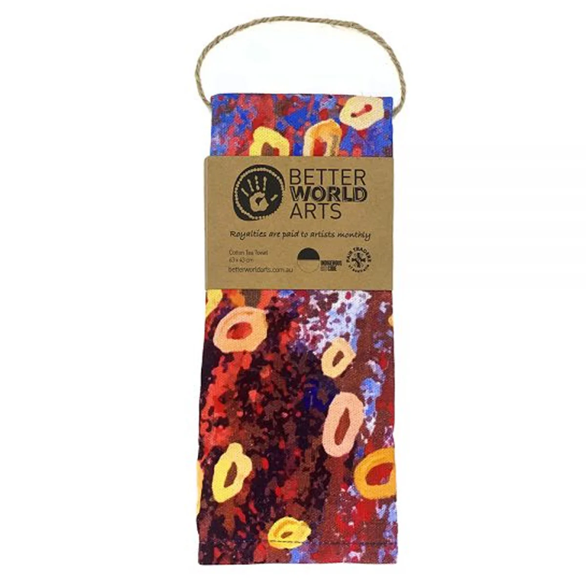 Tea Towel Stephen Jupurrula Nelson SJN699 - Better World Arts - Image 2