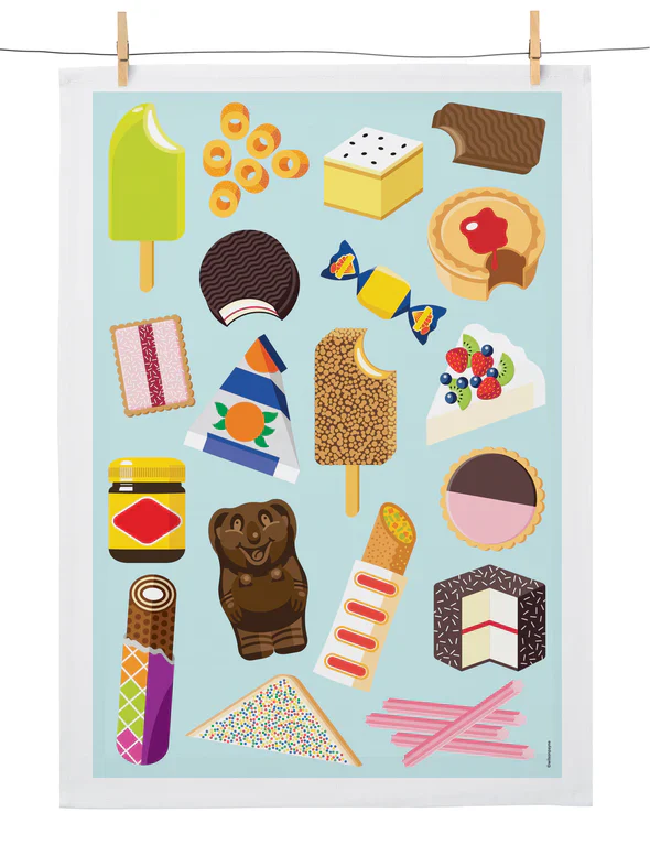 Teatowel Aussie Snacks - WilsonPayne Aust