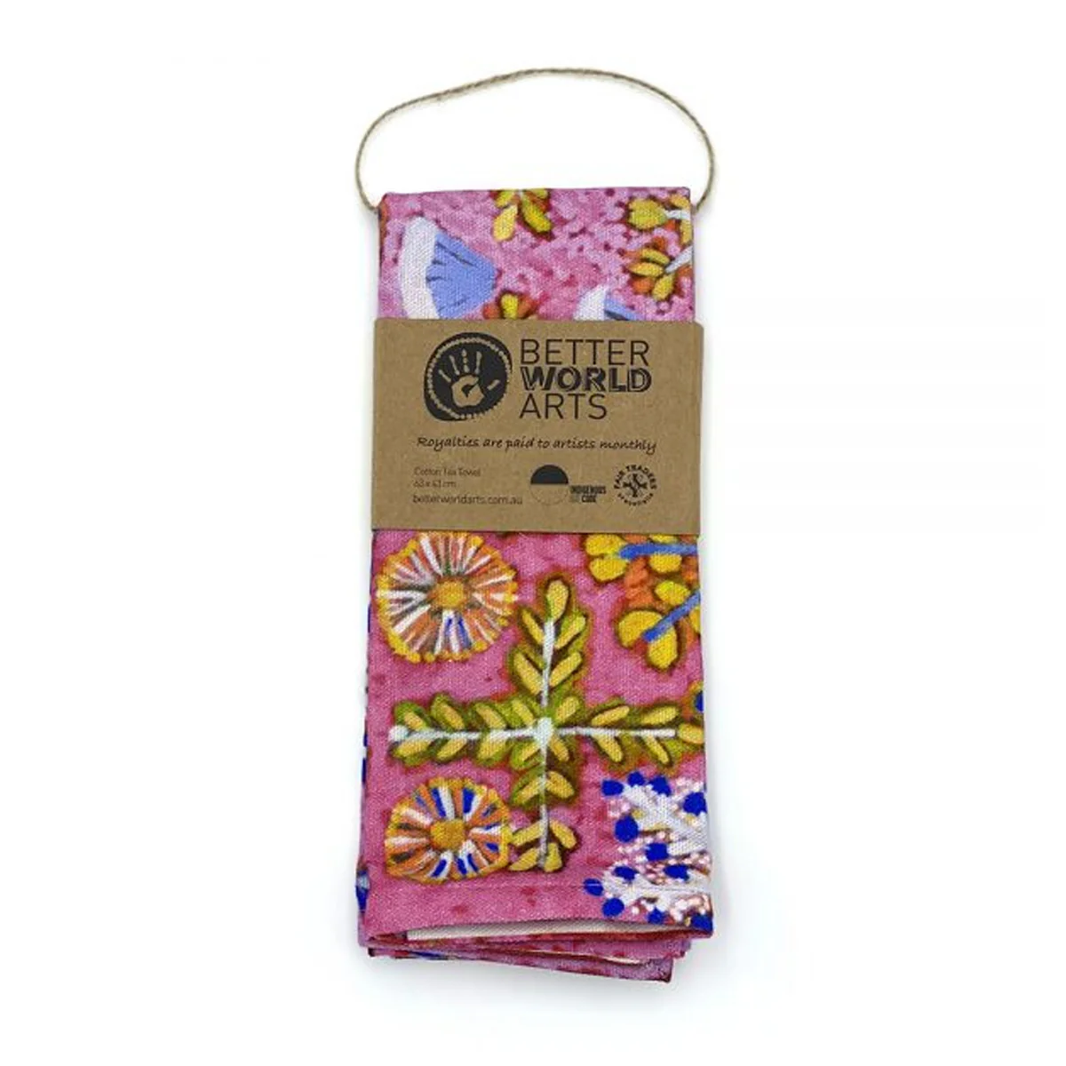 Tea Towel Medicine Plants Rosie Ngwarrin Ross ROR417 - Better World Arts - Image 2