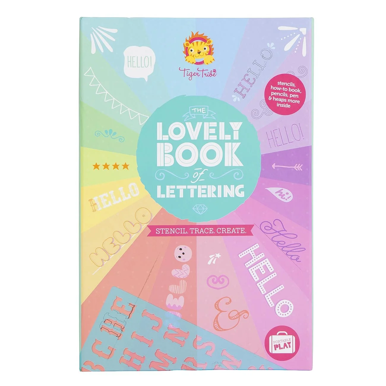 The Lovely Book of Lettering Stencil. Trace. Create.