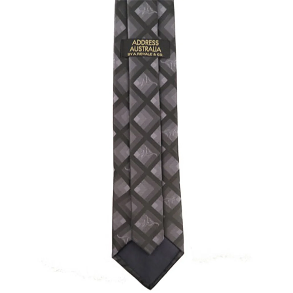 Tie Australia Kangaroo Diamond Grey - Address - Image 2