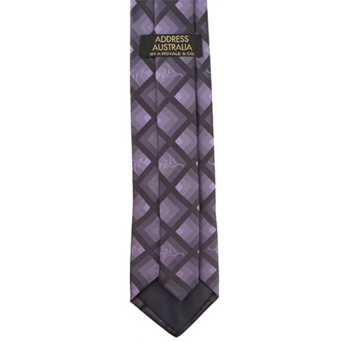 Tie Australia Kangaroo Diamond Purple - Address - Image 2