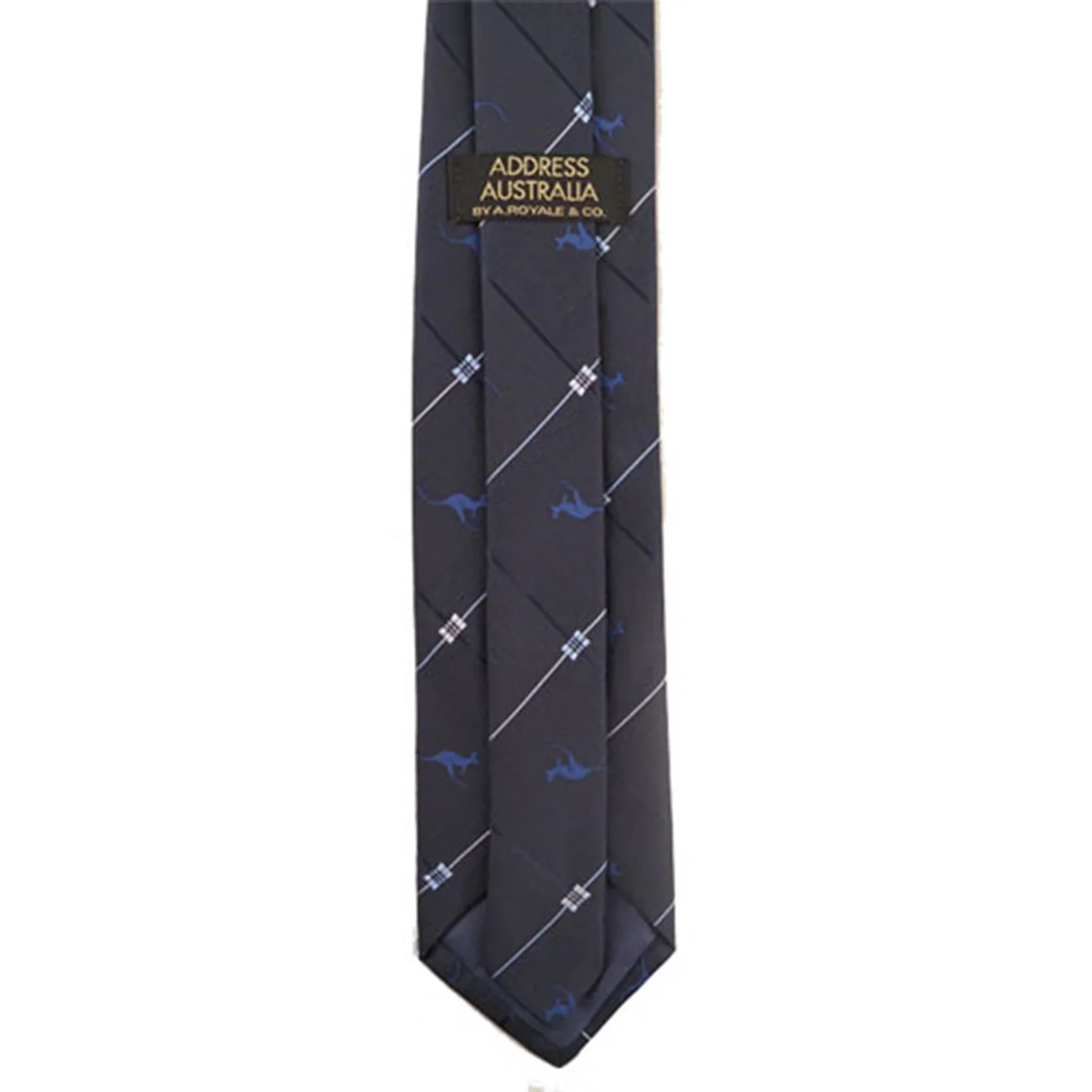 Tie Australia Kangaroo Stripe Navy - Address - Image 2