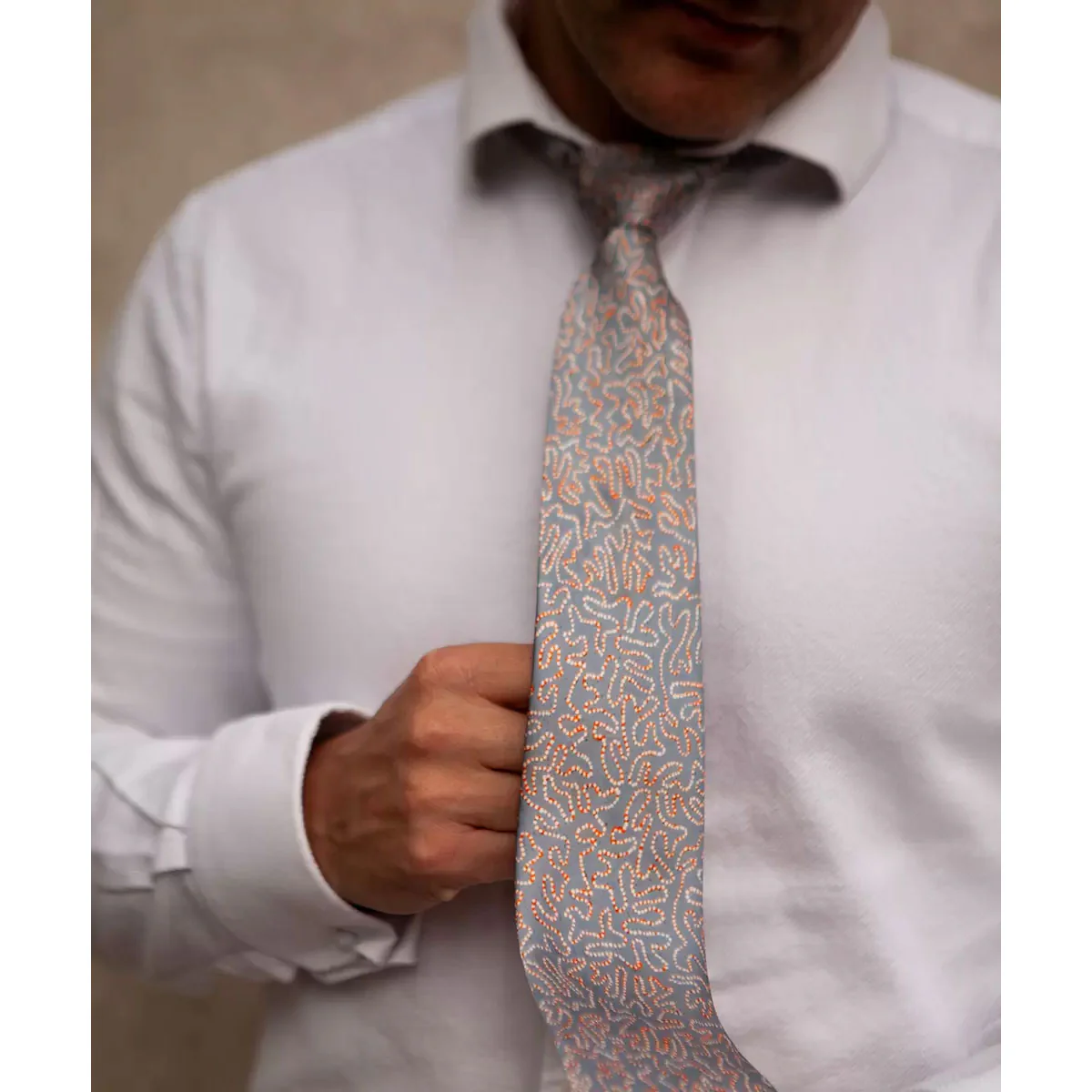 Tie Untitled by Kumanjayi - One of Twelve - Image 2