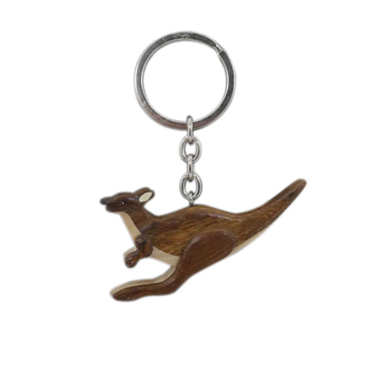 Timber Keyring Flying Kangaroo - Wilmot Harvey