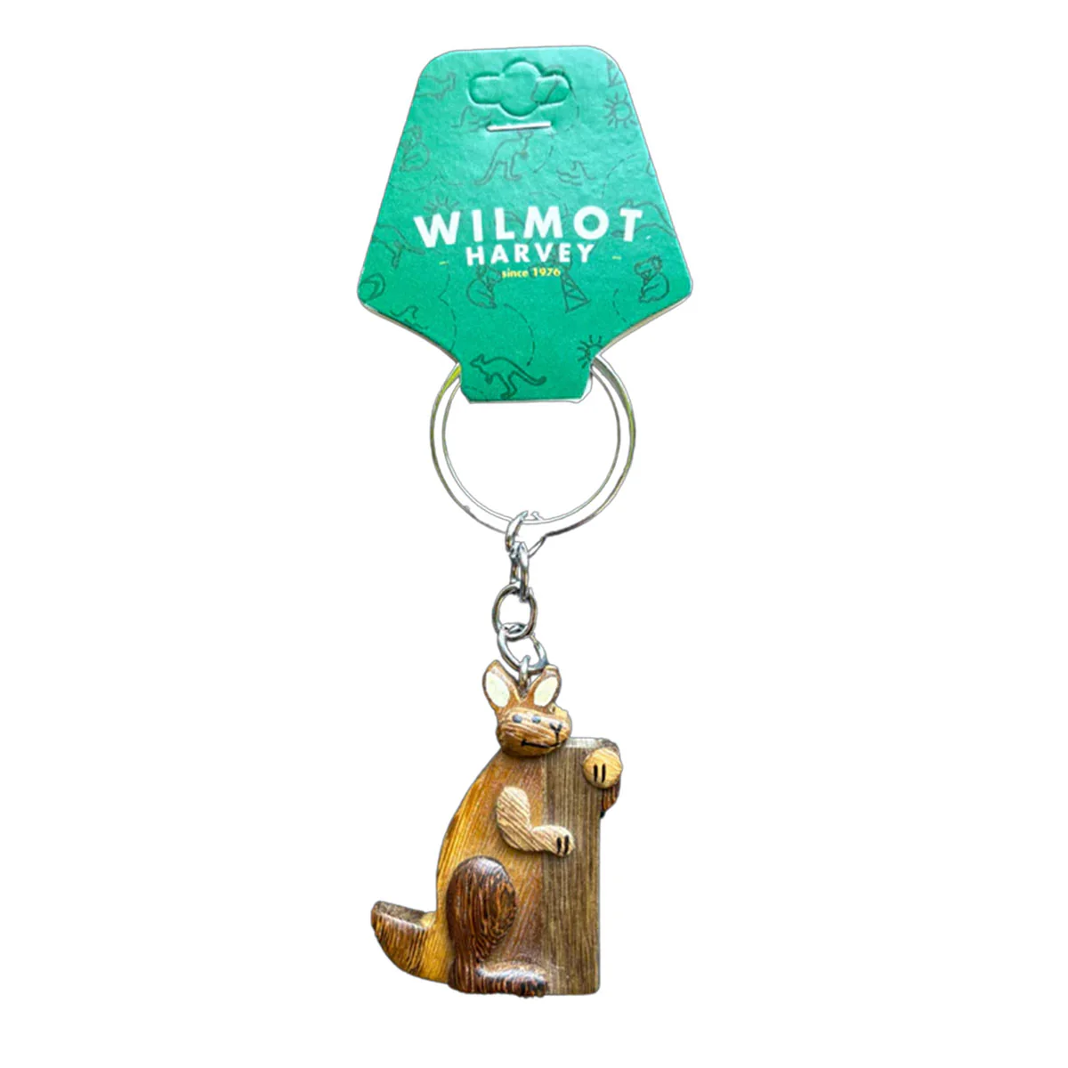 Timber Keyring I Kangaroo Alphabet Range - Wilmot Harvey