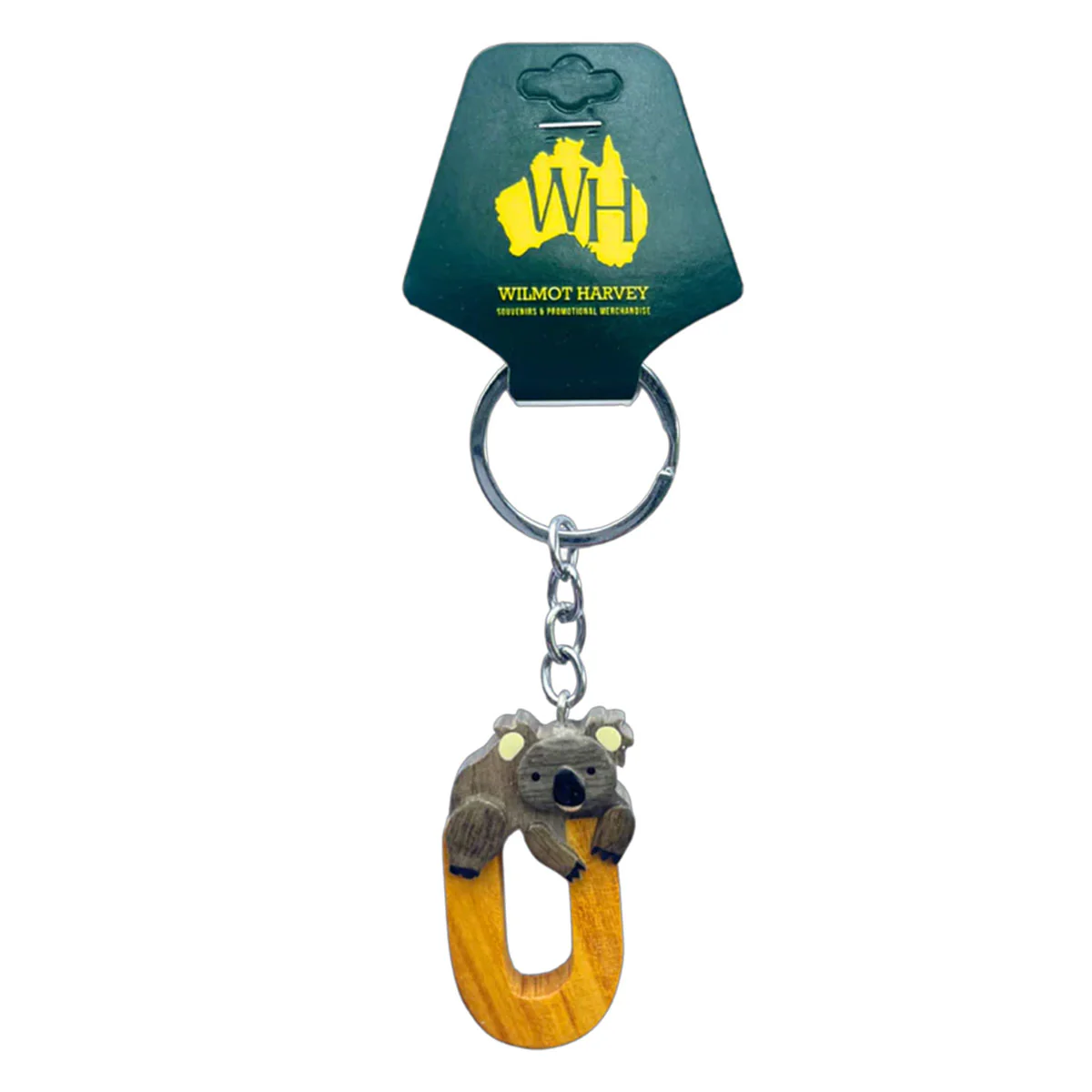 Timber Keyring U Koala Alphabet Range - Wilmot Harvey