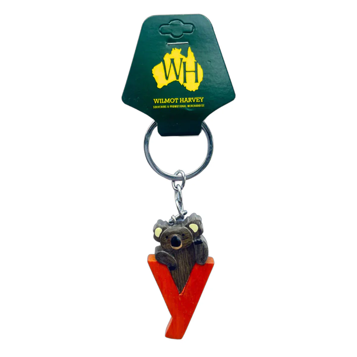 Timber Keyring Y Koala Alphabet Range - Wilmot Harvey