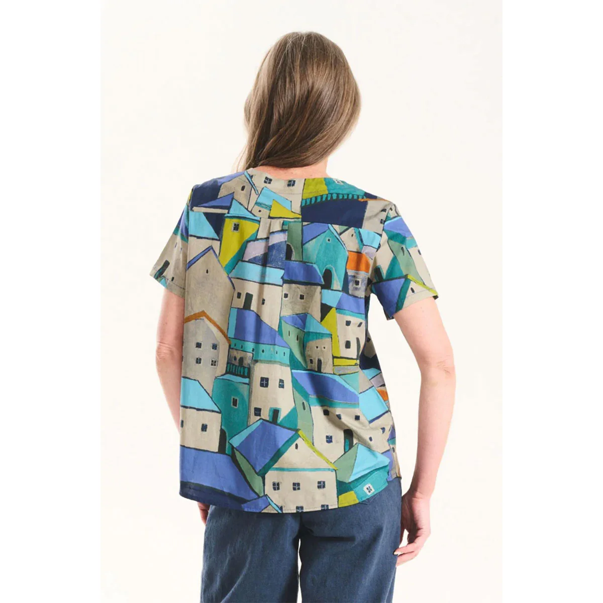 Top Pueblito Blue Cotton - Olga de Polga - Image 3