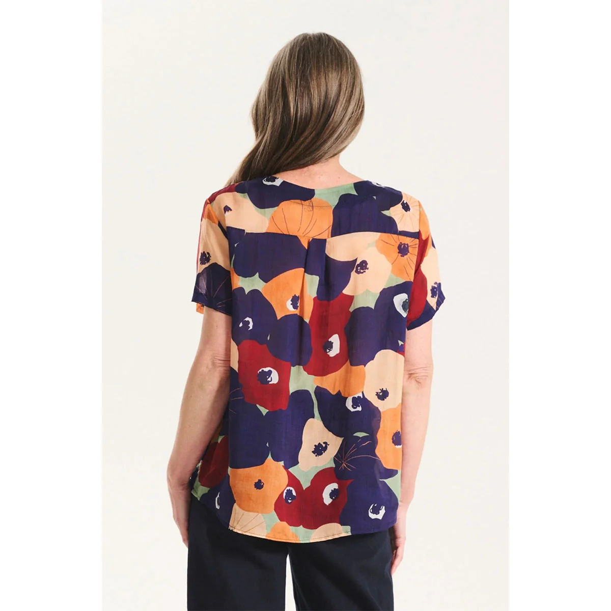 Top Zahara Peach Cotton Voile - Olga de Polga - Image 3