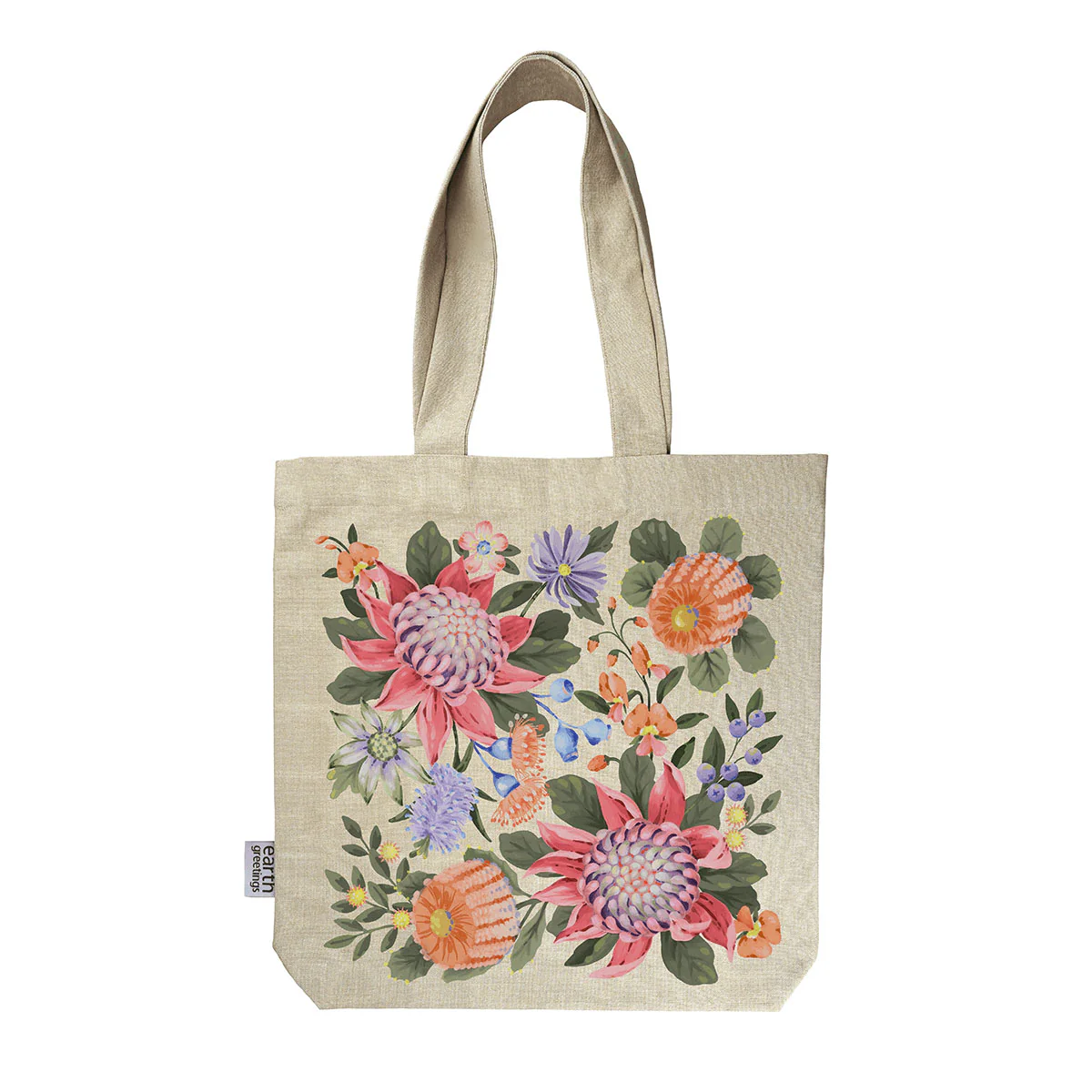 Tote Bag With Pocket Abundance - Earth Greetings