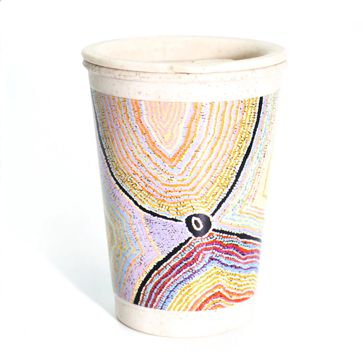 Travel Mug Bamboo Liddy Napanangka Walker LWA624 - Better World Arts
