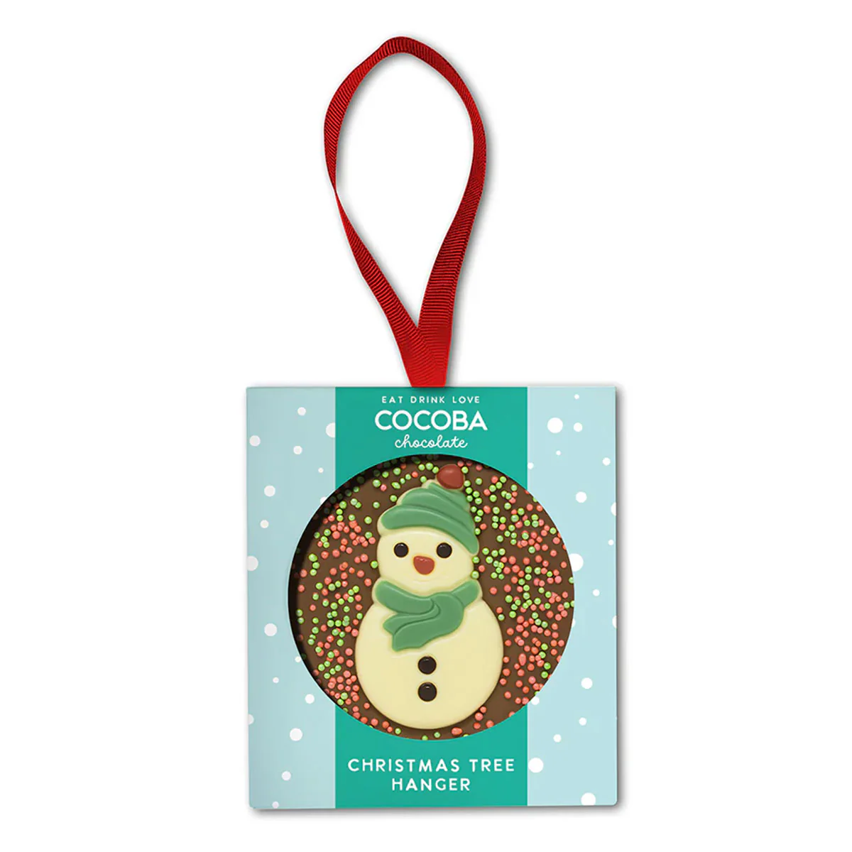 Tree Hanger Milk Chocolate Snowman 50g - Gourmet Brands