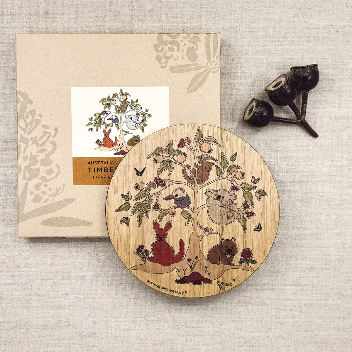 Trivet Wildlife Tree Small - Buttonworks