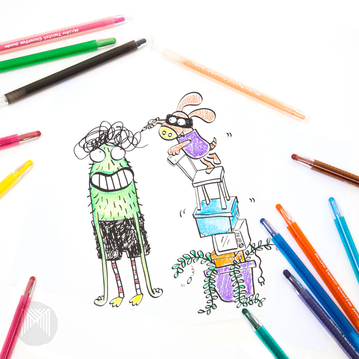 Twistaz Jumbo Crayons Class Pack 288 - Micador - Image 2
