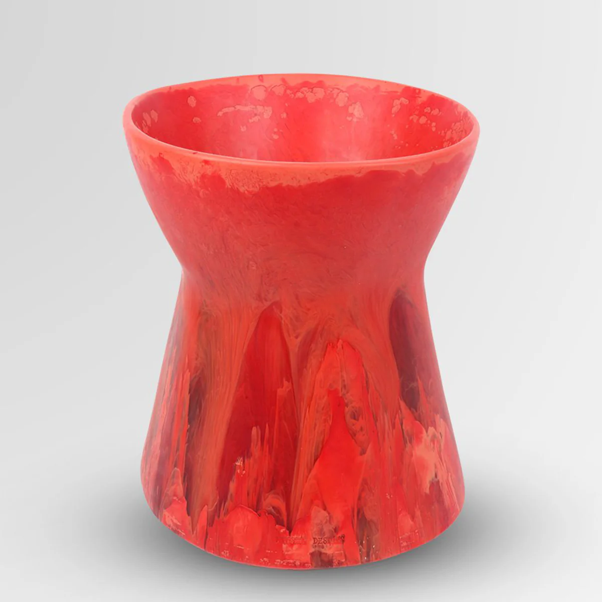 Vase Resin Bow Melon Swirl - Dinosaur Designs - Image 2