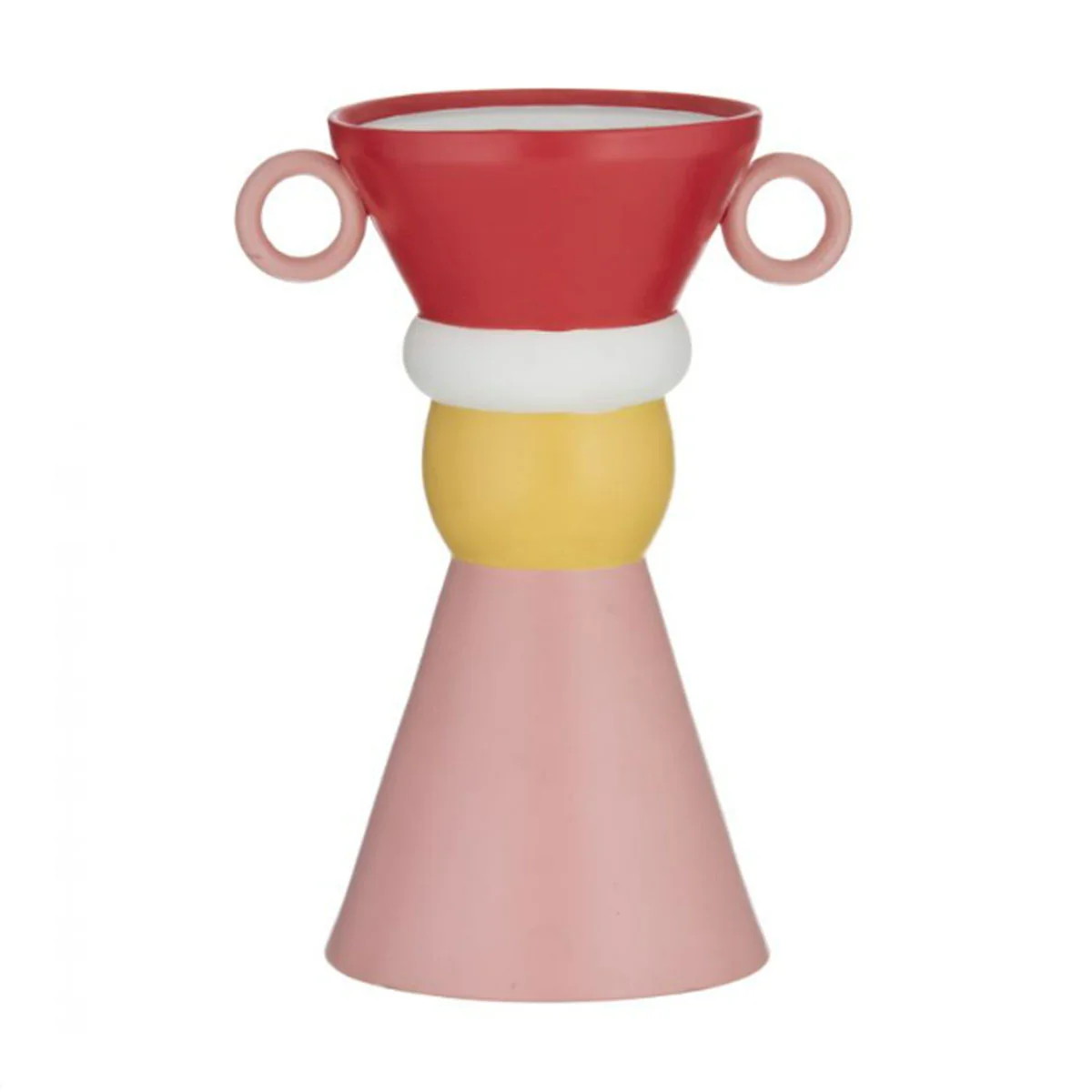 Vase Wonderland White/Pink/Red/Yellow 19x14x27.5cm - Emporium