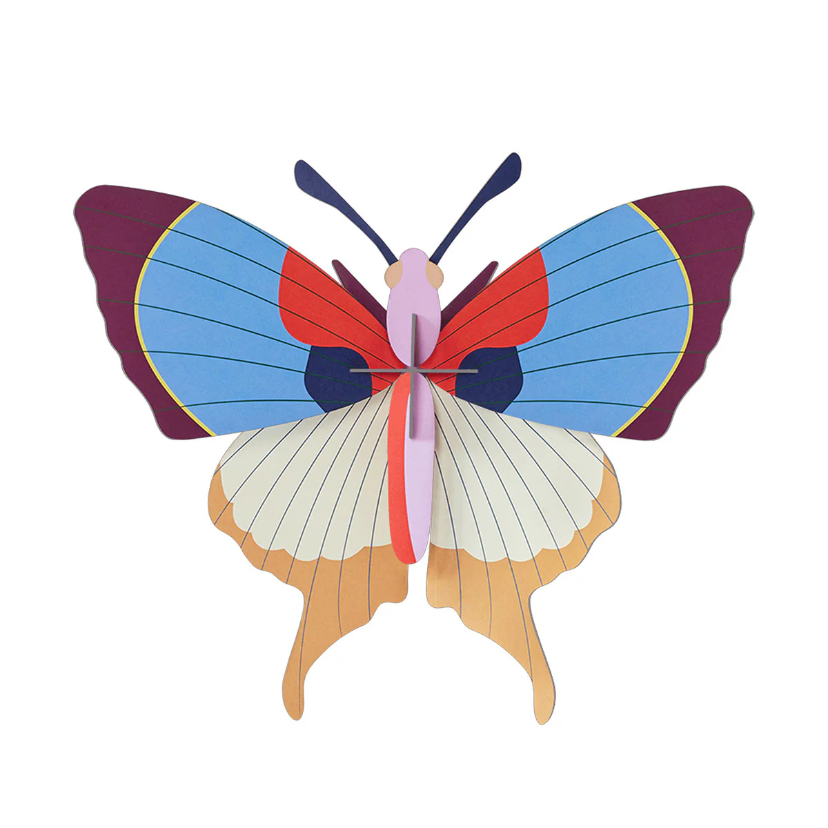 Wall Art Plum Fringe Butterfly - Until Pty Ltd - Image 2