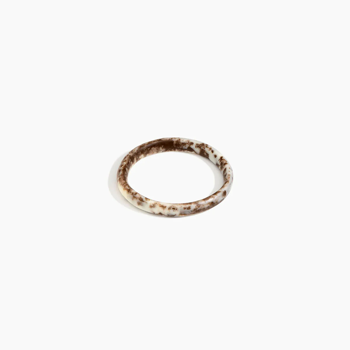 Wishbone Bangle Regular Cappuccino - Dinosaur Design