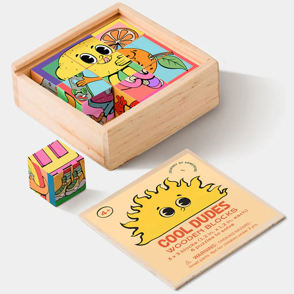 Wooden Block Puzzle Cool Dudes - Journey Of Something - Image 2