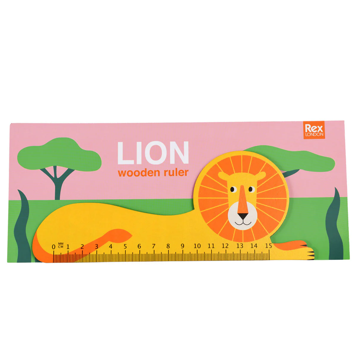 Wooden Ruler Lion - Bobangles