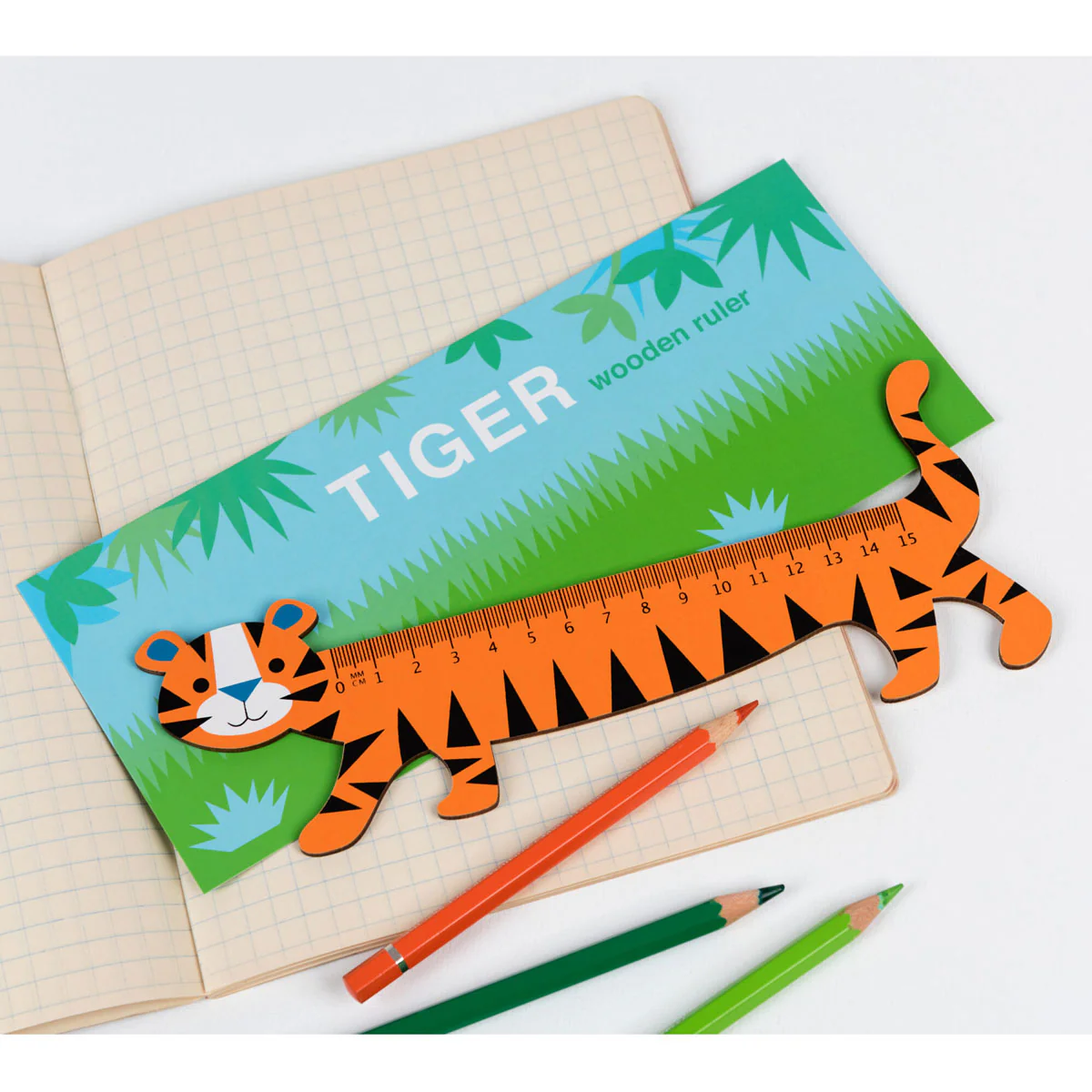 Wooden Ruler Tiger - Bobangles - Image 2